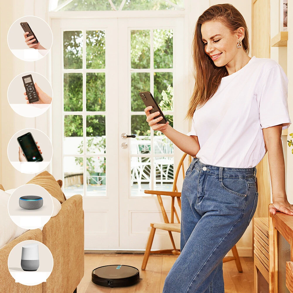 (image for) [US direct] Proscenic 850T Smart Robot Cleaner 3000Pa Suction Three Cleaning Modes 250ml Dust Collector 200ml Electric Water Tank Alexa Google Home App Control